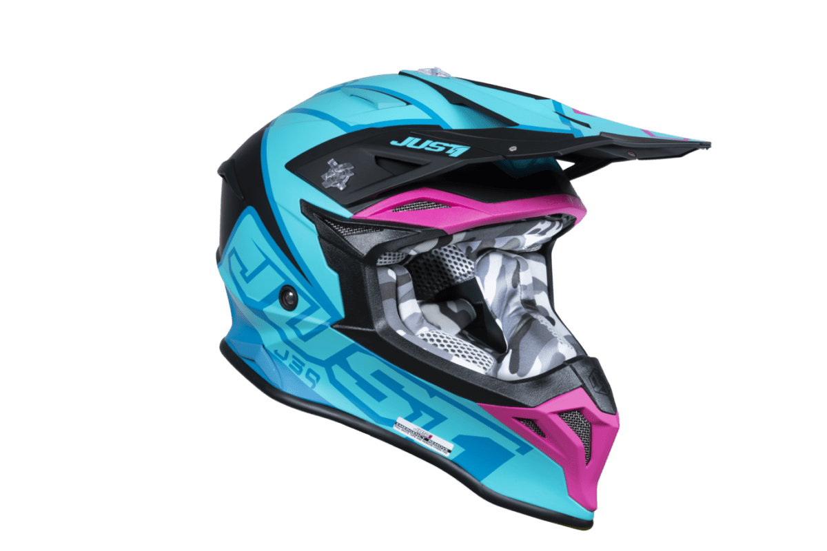 J39 Pro Just1 J39 Thruster Petrol Blue Fuxia Black Gloss – 2powerthailand.com