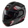 NOLAN N90-3 Lighthouse N-Com Flat Black Lava Grey Black Red Silver (47)