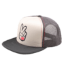 TLD TRUCKER SNAPBACK	PEACE OUT	Vintage White Carbon